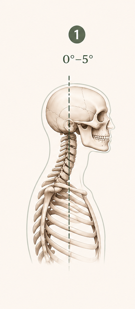 Neutral head posture example.