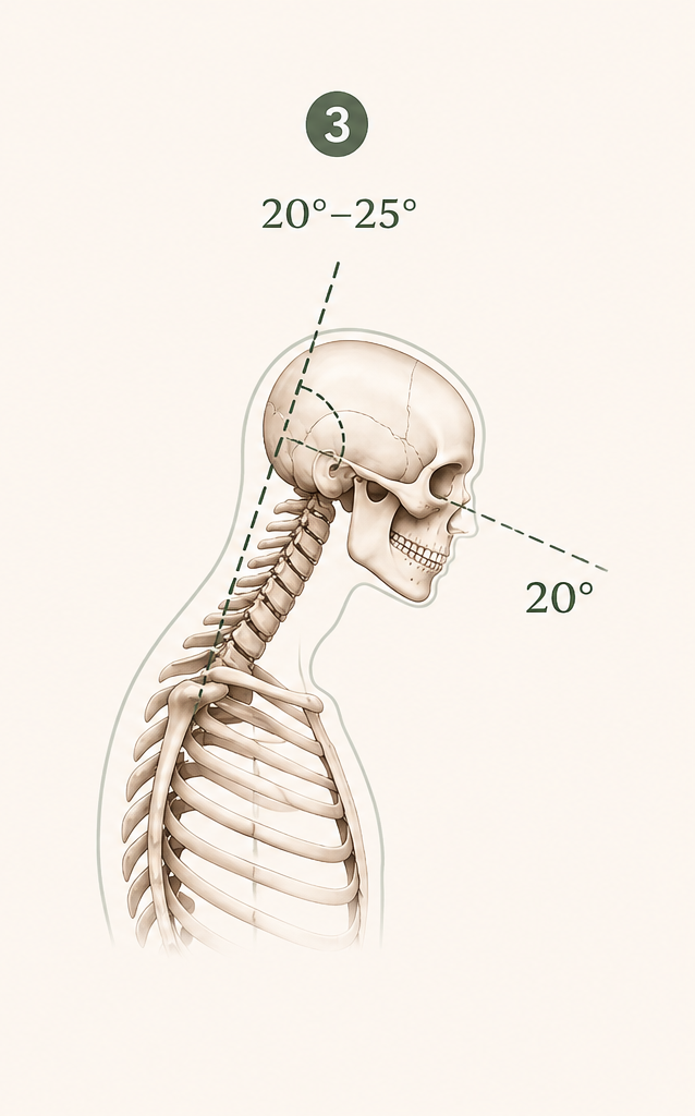 More pronounced forward head posture example.