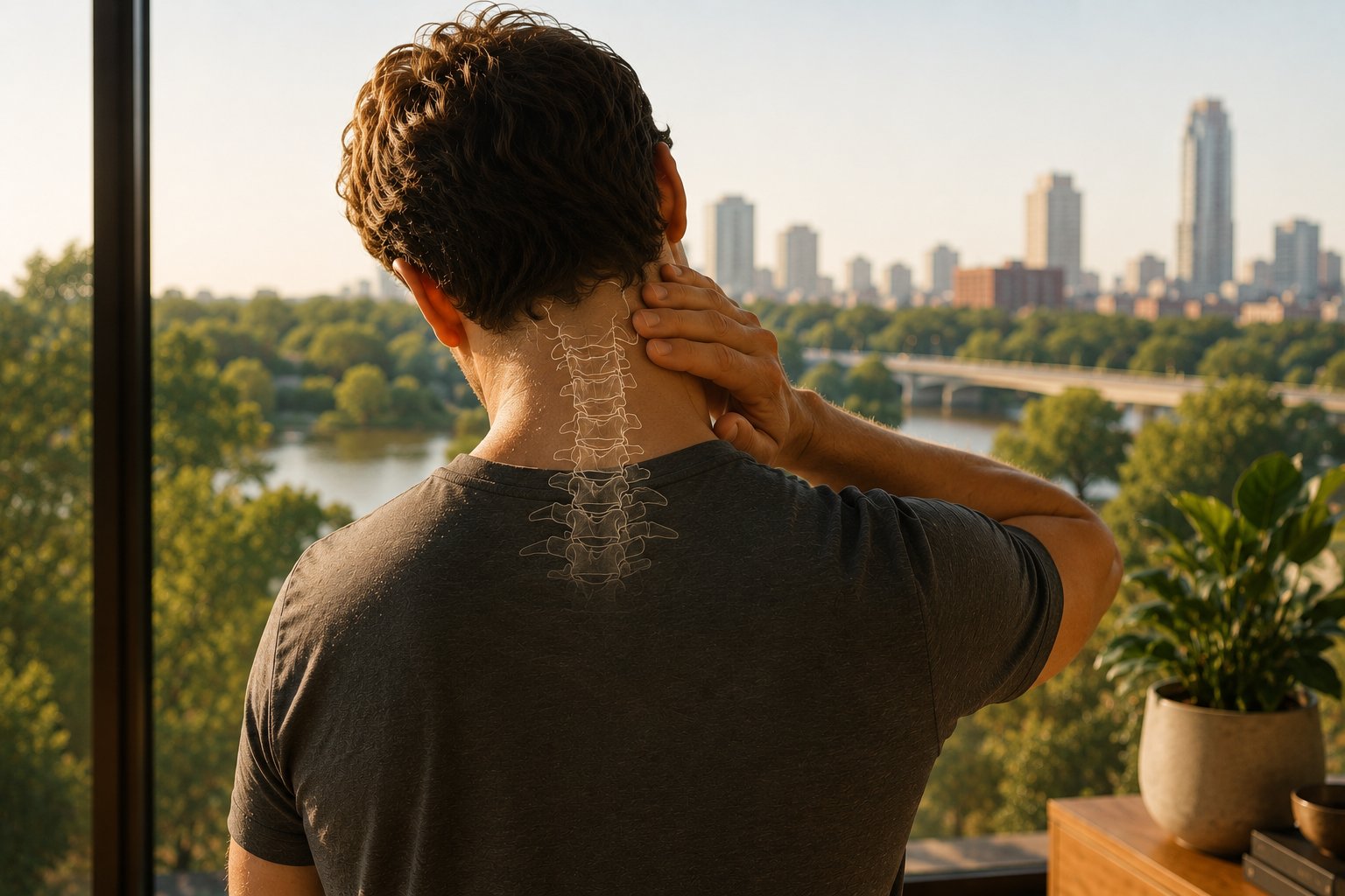 Whiplash care guide for neck pain after a car accident.